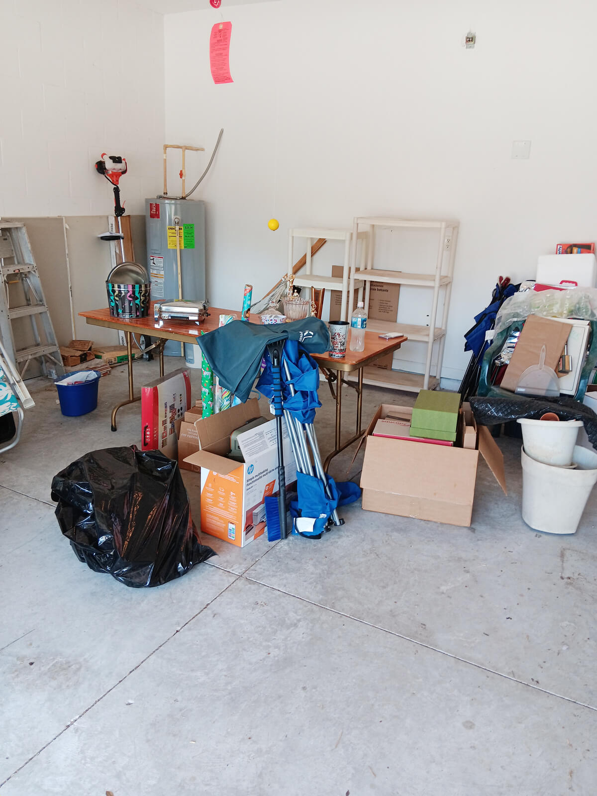 garage junk before
