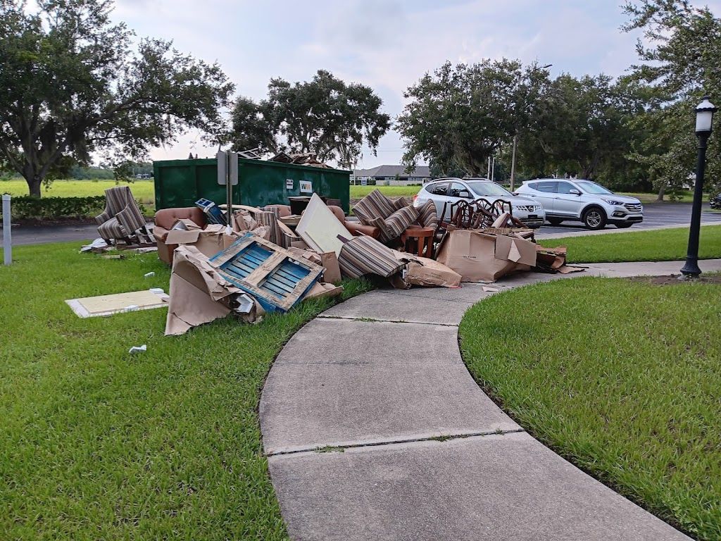 junk furniture in street curb