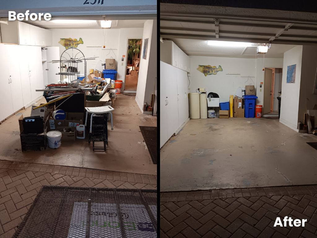 Out With the Old, In with the New: Start Spring 2025 Fresh with a Junk-Free Home 2 garage clean up before after