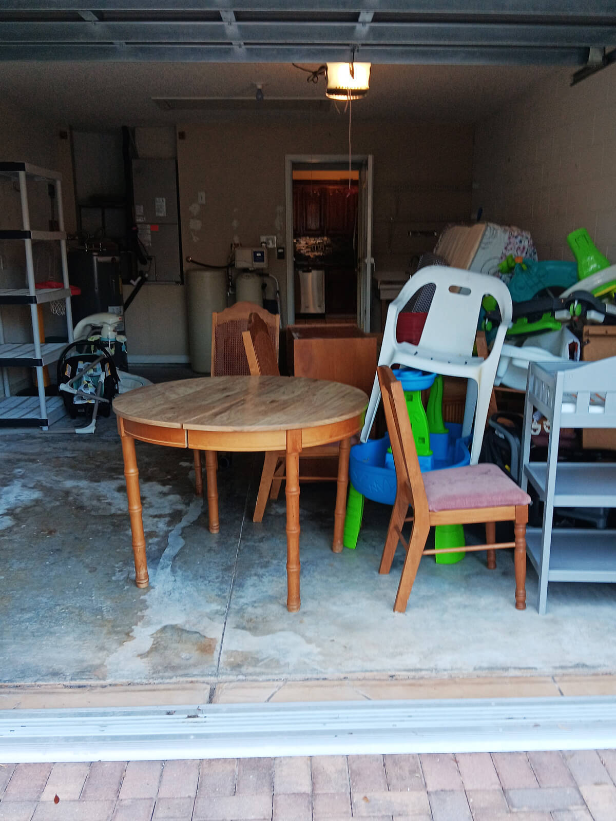 Home 2 junk n roll garage declutter before
