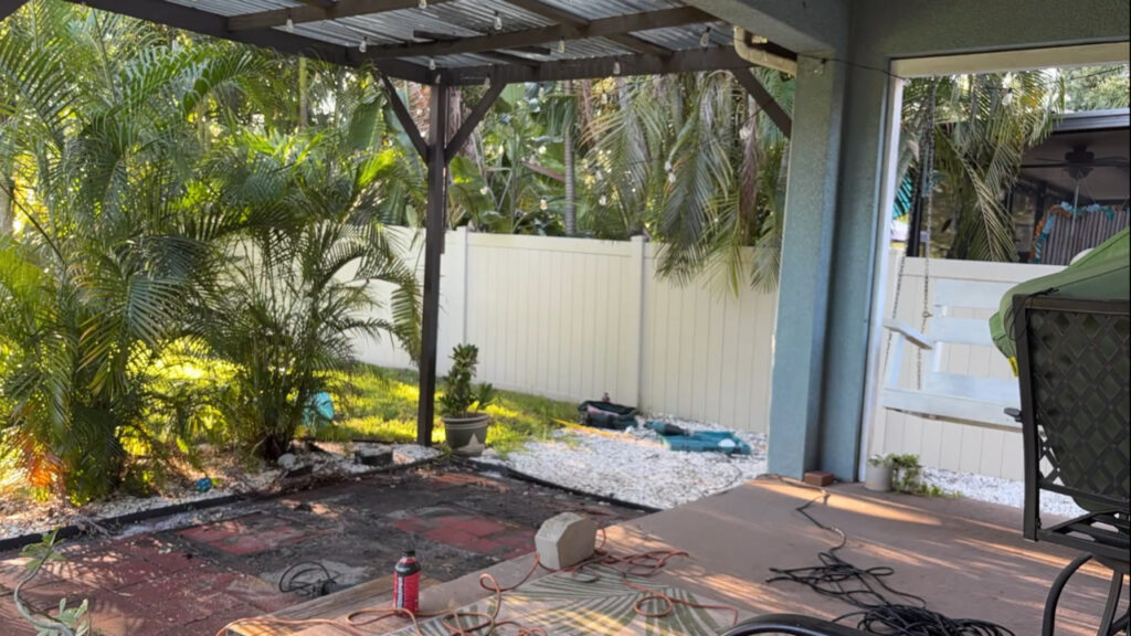 Patio After Hot Tub Removal