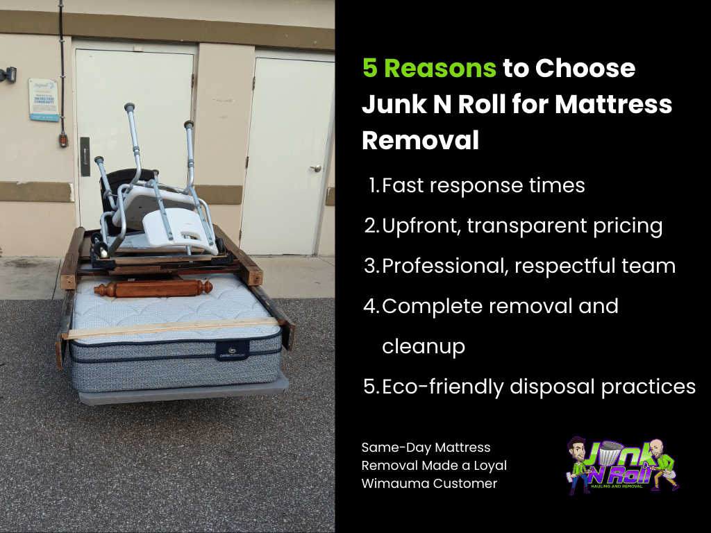 5 Reasons to Choose Junk N Roll for Mattress Removal